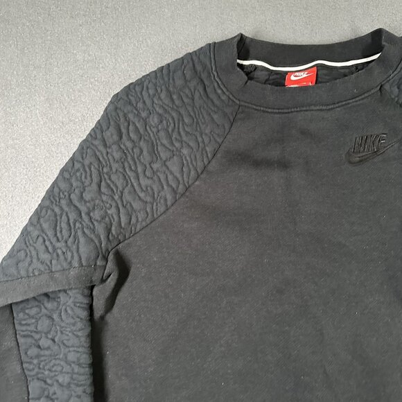 Nike Sweatshirt Womens Large Black Elephant Print Crewneck Pullover 841645-010 - Picture 3 of 14